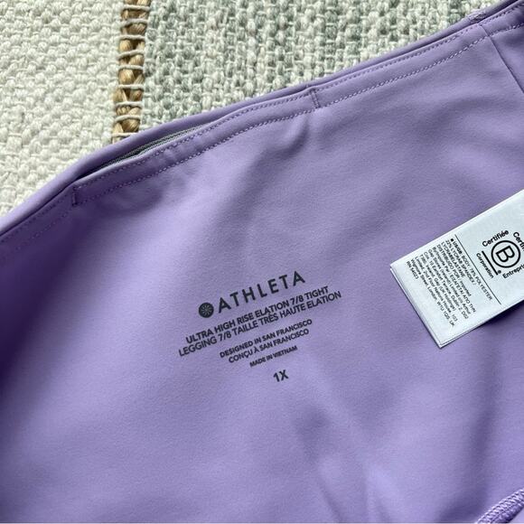Athleta Ultra High Rise Elation 7/8 Tight in Elfin Purple Women’s Size 1X - Picture 7 of 11